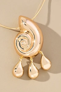Swirl Drop Necklace