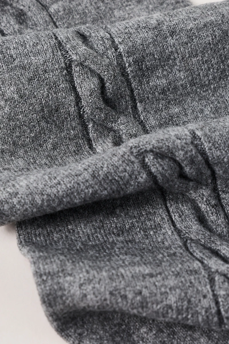 By Anthropologie Cable-Knit Hood Scarf