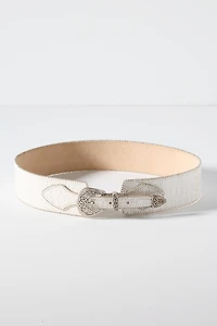 Streets Ahead Beaded Western Buckle Belt