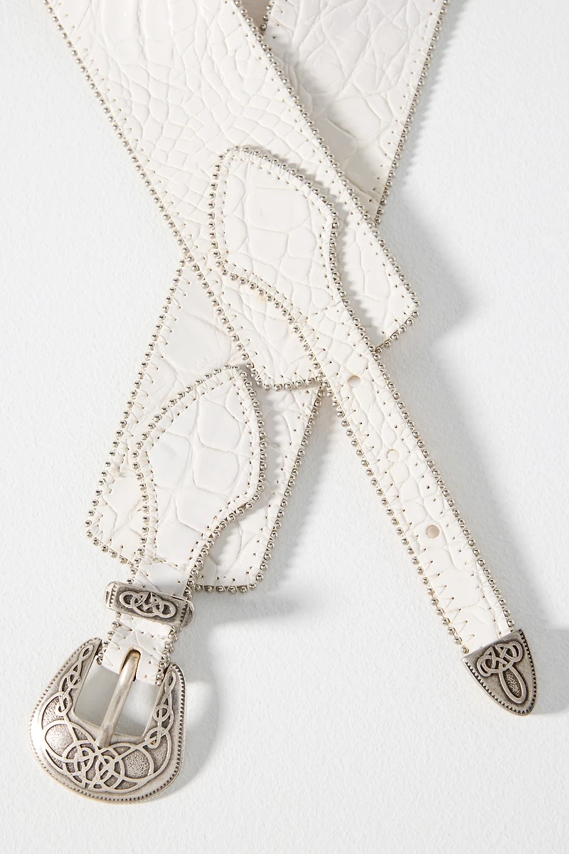 Streets Ahead Beaded Western Buckle Belt