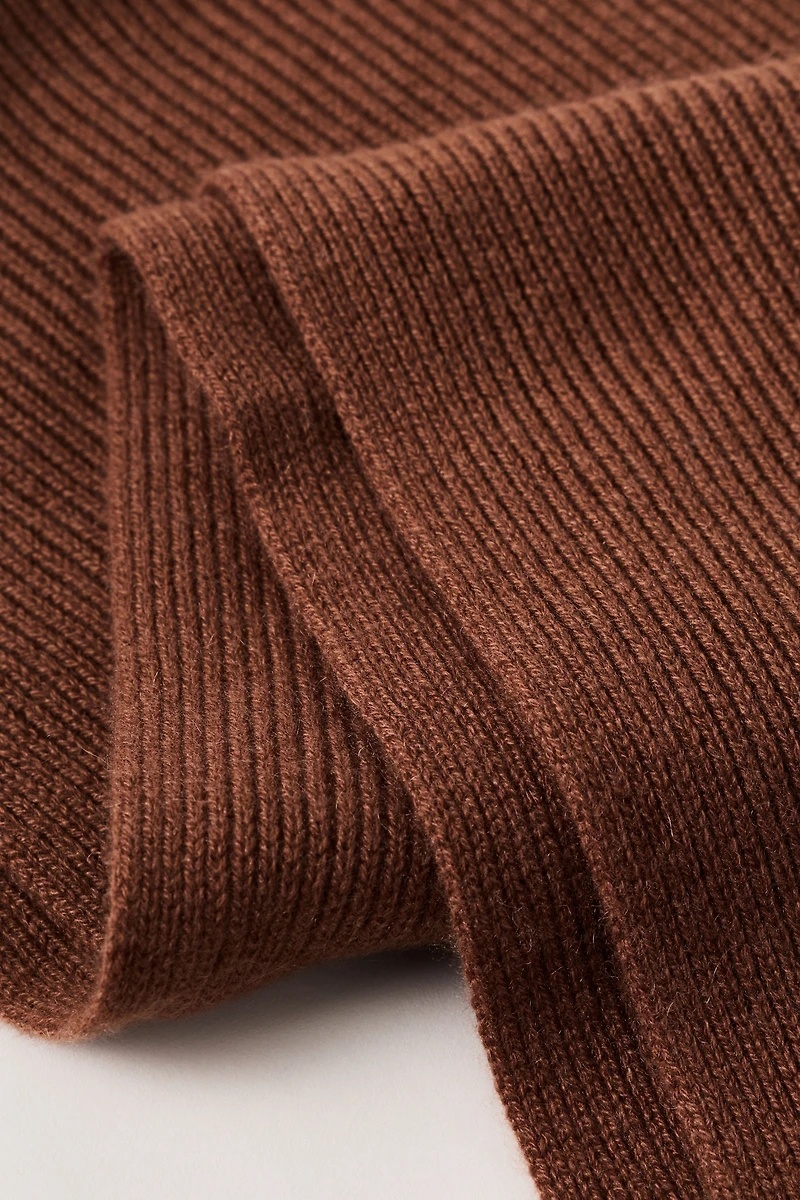 By Anthropologie Cashmere Ribbed Scarf