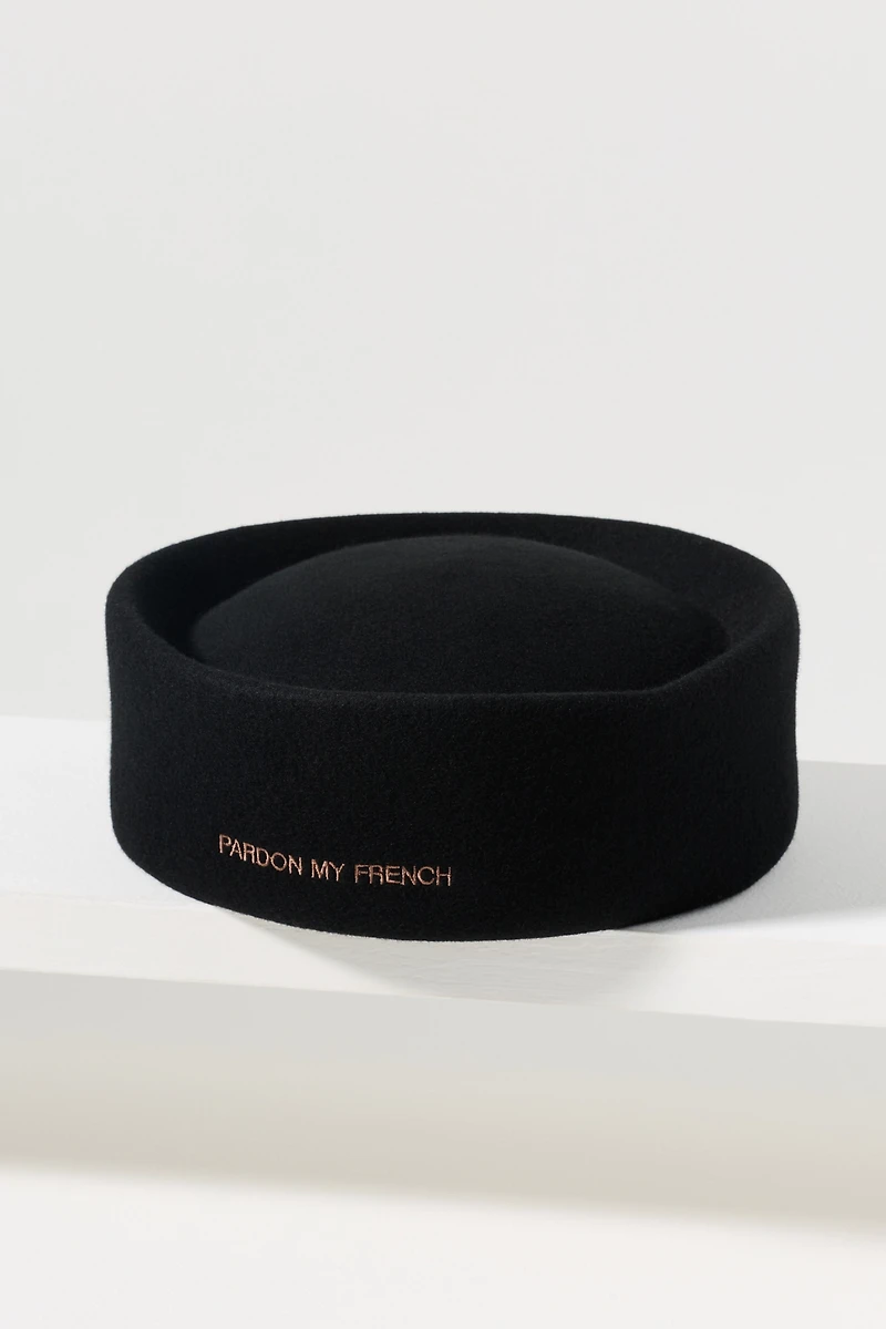 Van Palma Wool Felt Pillbox Hat