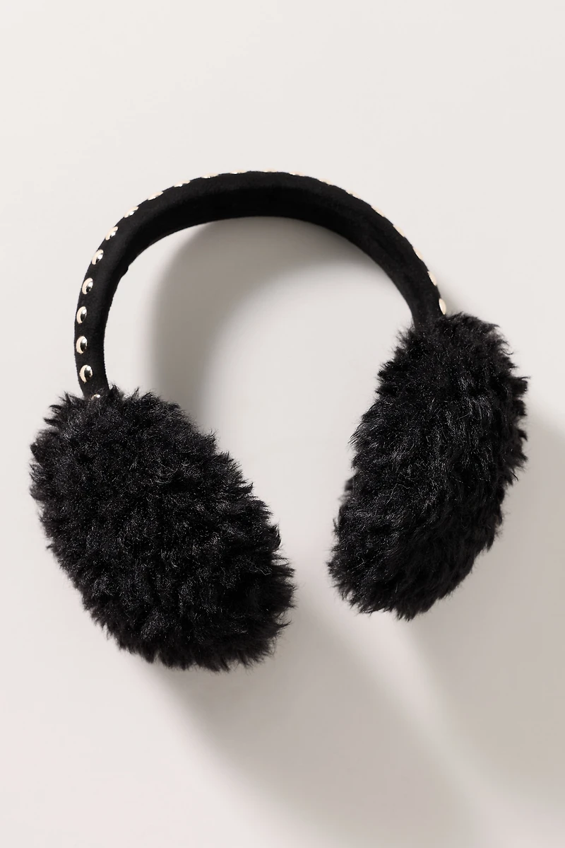 Violet & Brooks Studded Faux-Fur Earmuffs