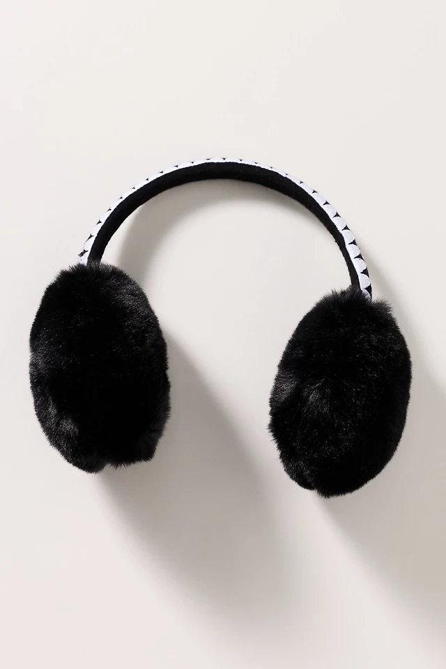 Violet & Brooks Embroidered Faux Fur Earmuffs | The Summit display picture 2