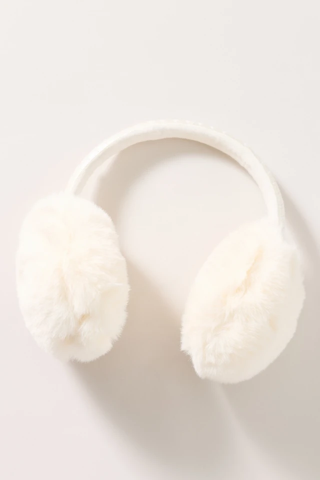 Violet & Brooks Embroidered Faux Fur Earmuffs | The Summit display picture 2