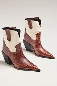 Schutz Memphis Western Ankle Boots