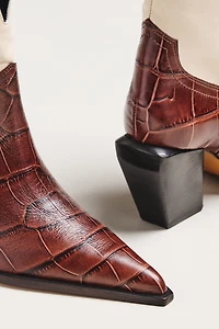 Schutz Memphis Western Ankle Boots