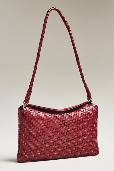 Bembien Roux Handwoven Leather Clutch