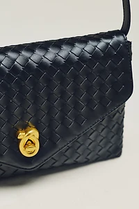 Foldover Woven Clutch