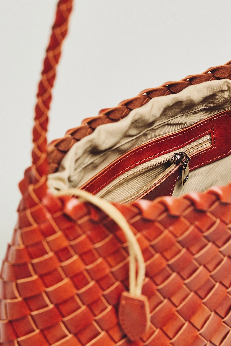 Calla Woven Shoulder Bag