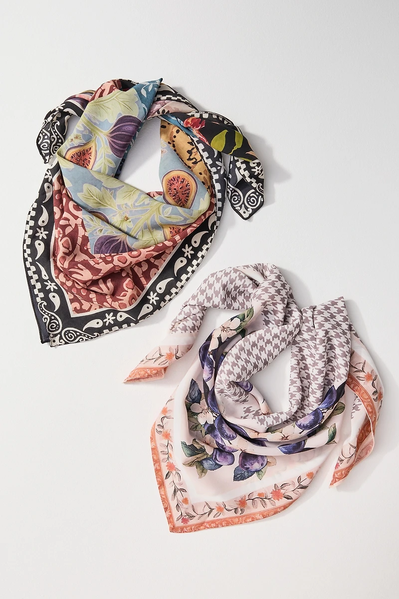 Fall Fruits Hair Scarves, Set of 2