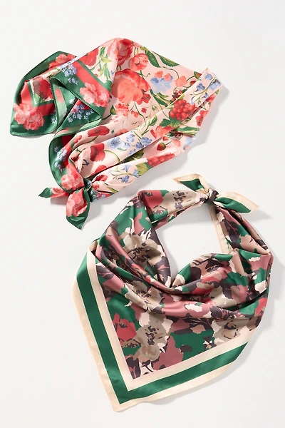 Fall Fruits Hair Scarves, Set of 2