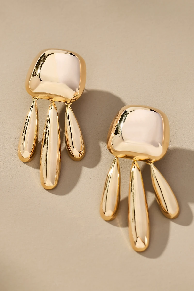 Drippy Geometric Earrings