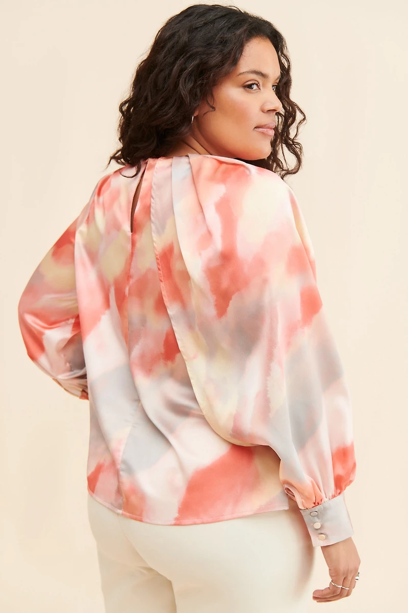 Eloquii Draped Neck Blouse