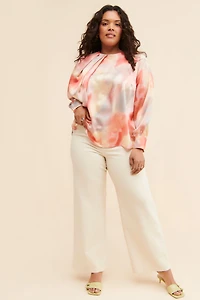 Eloquii Draped Neck Blouse