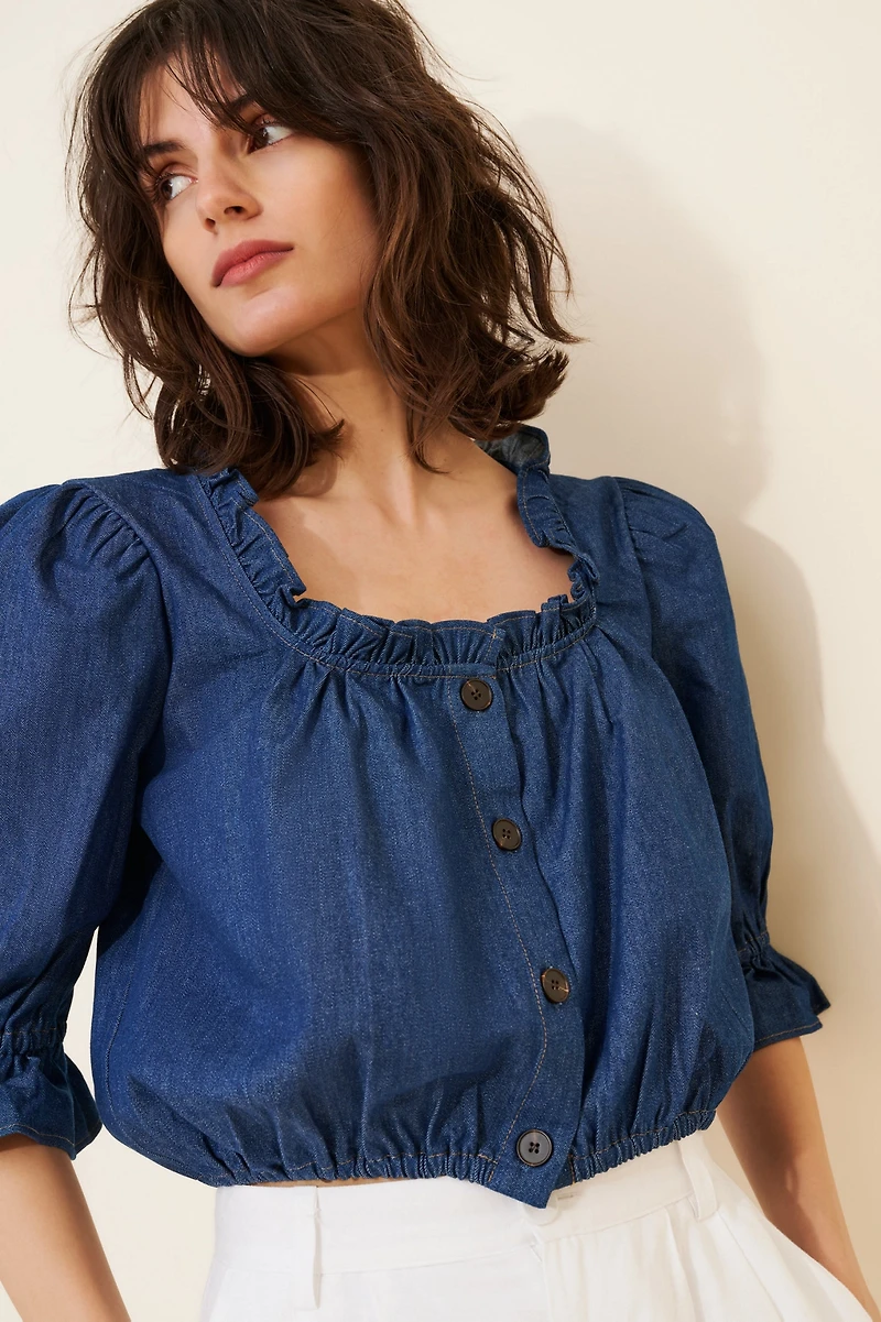 Toit Volant Alex Denim Top