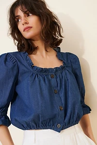 Toit Volant Alex Denim Top