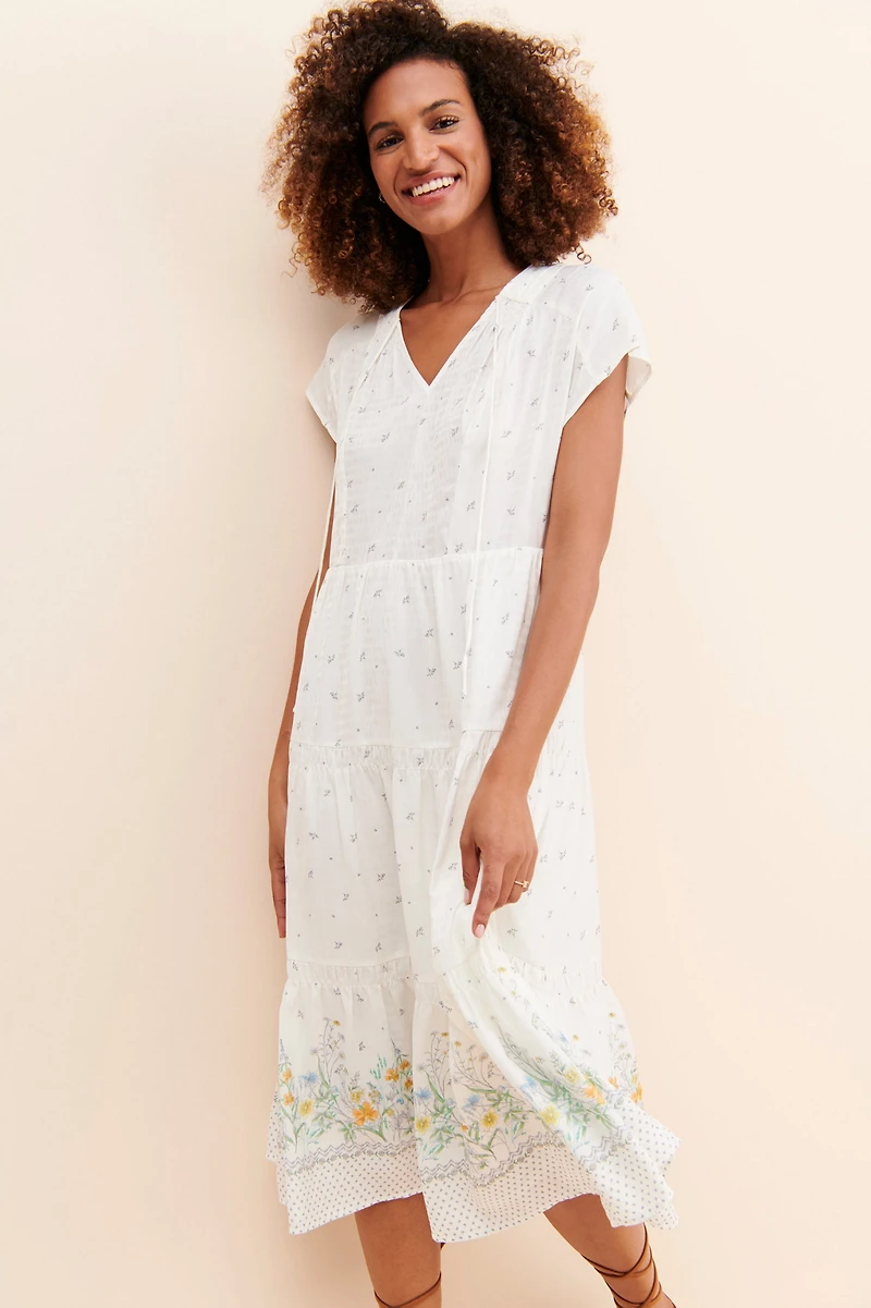 Current Air Flower Fields Midi Dress