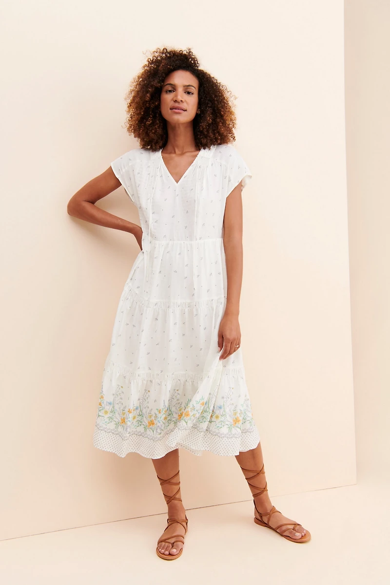 Current Air Flower Fields Midi Dress