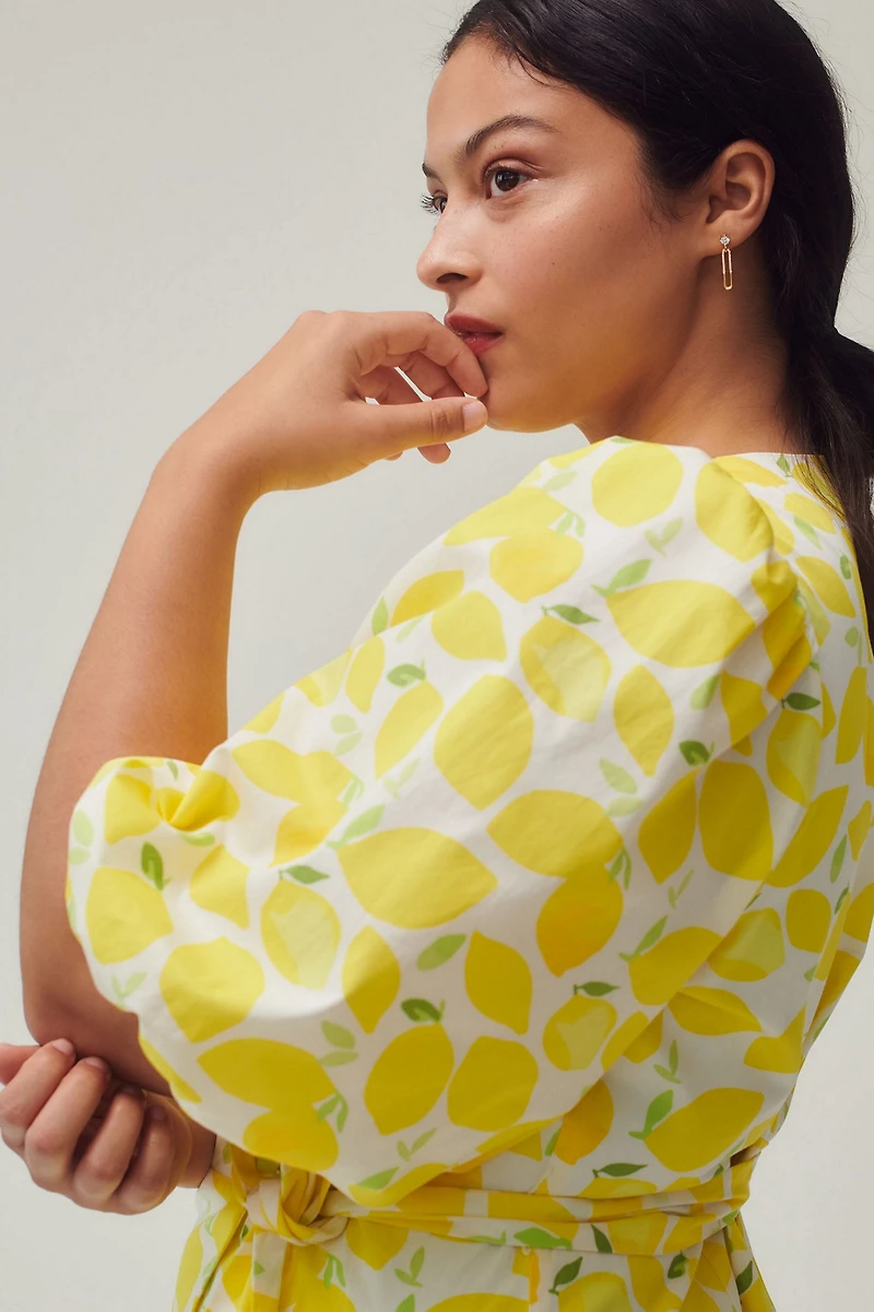 Hutch Tiered Wrap Midi Dress
