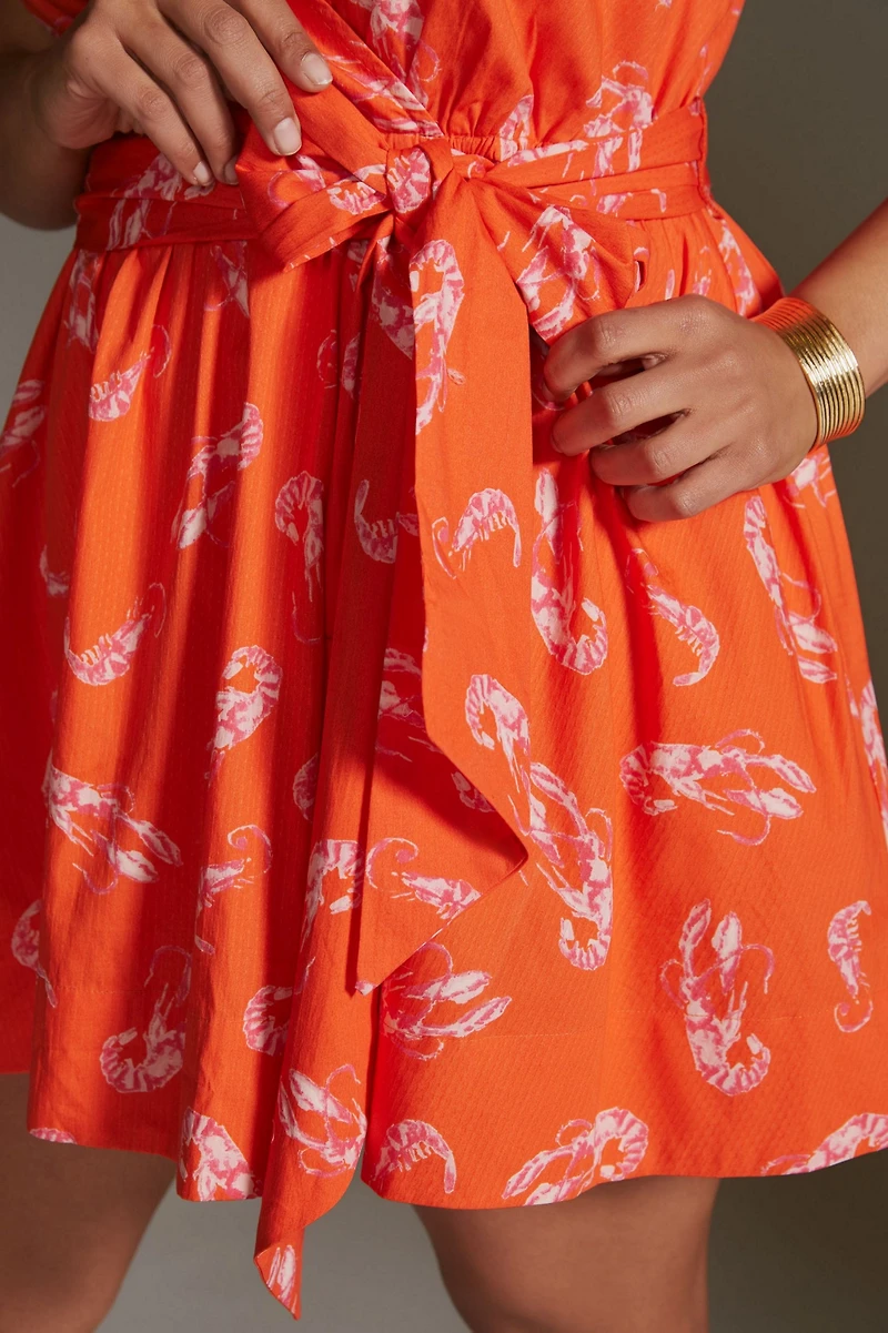 Maeve Mainely Lobster Wrap Dress