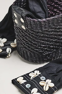 Sensi Studio Upcycled Sleeve Handle Bucket Bag