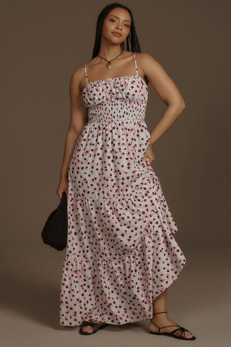 Hutch Sleeveless Square-Neck A-Line Maxi Dress