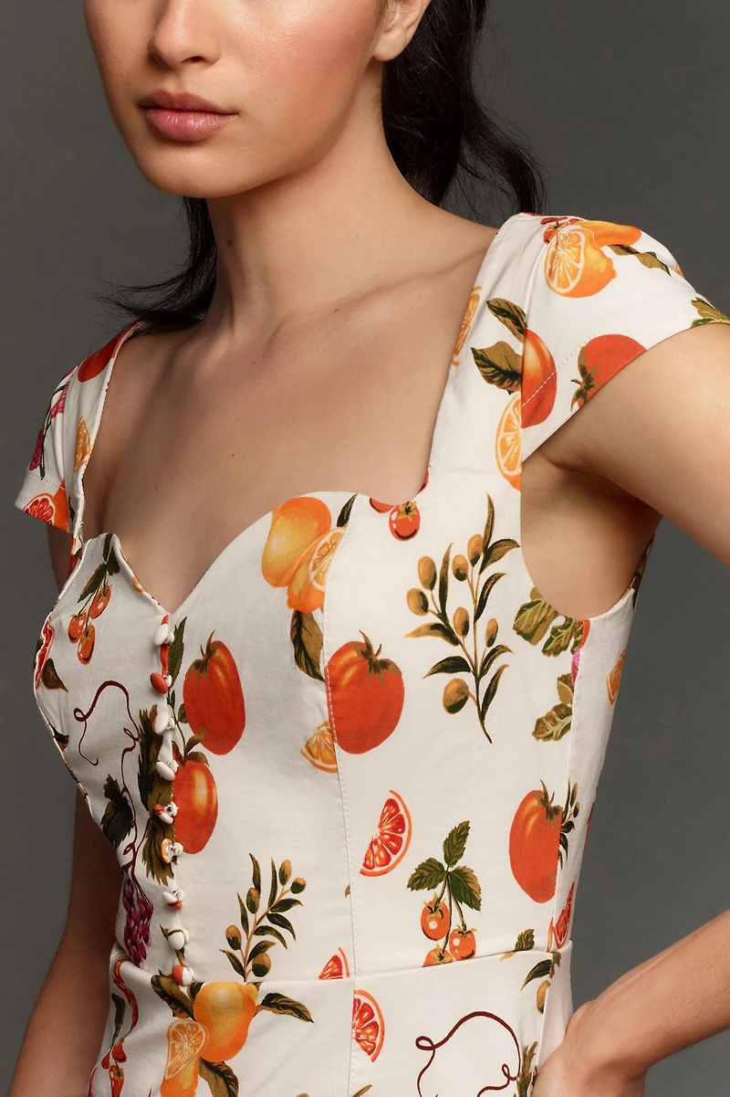 Maeve The Cecily Fit & Flare Sweetheart Mini Dress
