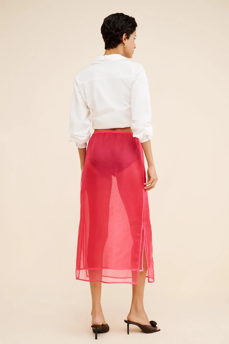 DONNI. Organza Simple Skirt