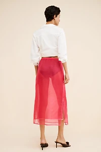 DONNI. Organza Simple Skirt