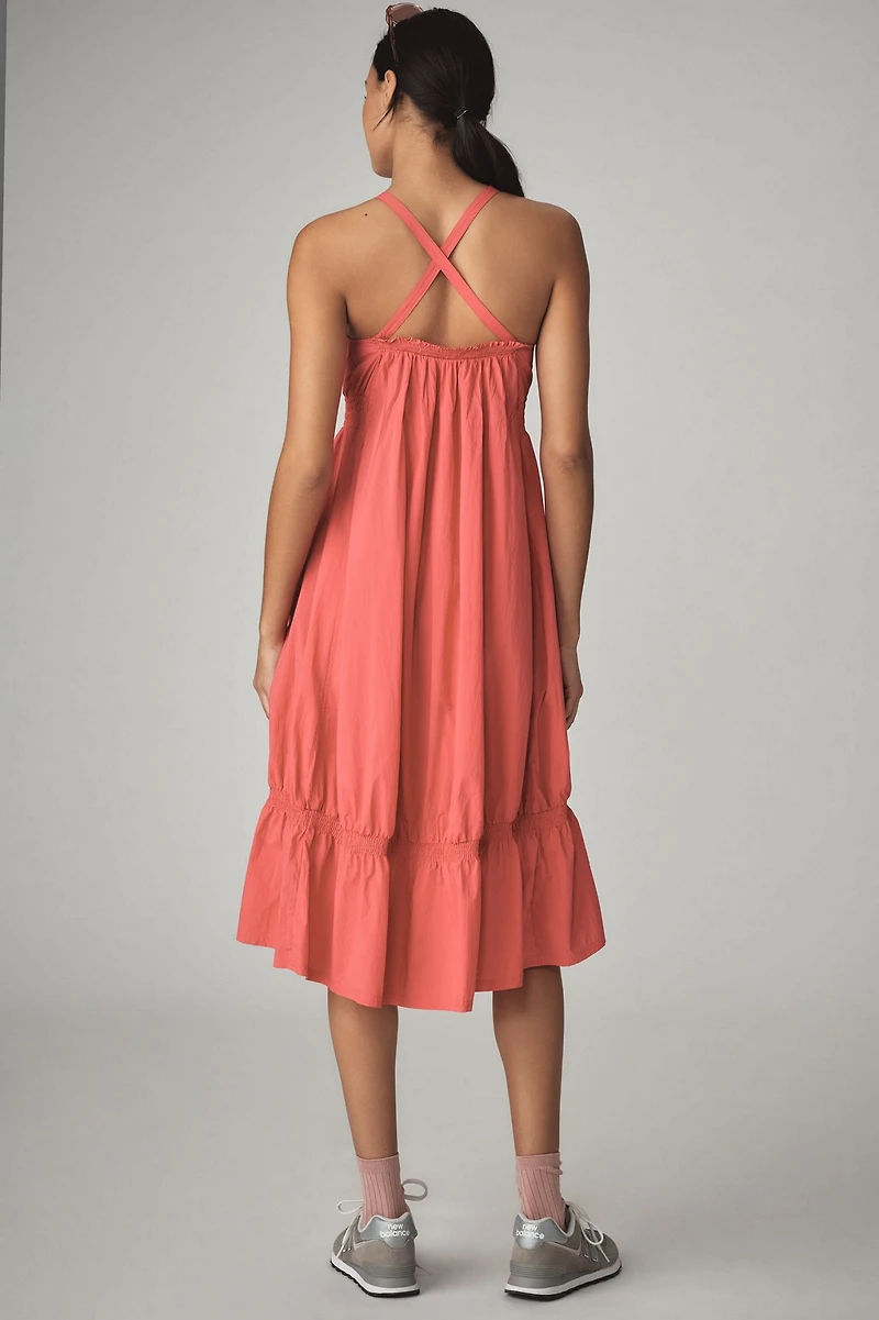 Daily Practice by Anthropologie Tiered High-Low Midi Dress