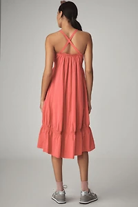 Daily Practice by Anthropologie Tiered High-Low Midi Dress
