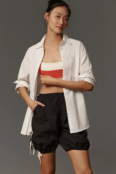 Daily Practice by Anthropologie Full Twist Side-Stripe Shorts