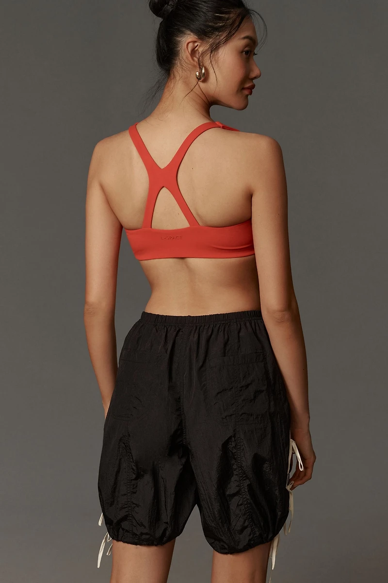 Daily Practice by Anthropologie Full Twist Side-Stripe Shorts