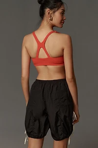 Daily Practice by Anthropologie Full Twist Side-Stripe Shorts