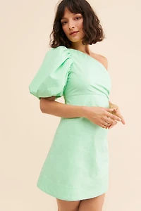 Aureta Tali One-Shoulder Mini Dress