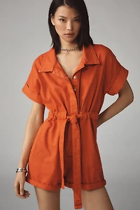Pilcro Cuffed Utility Romper