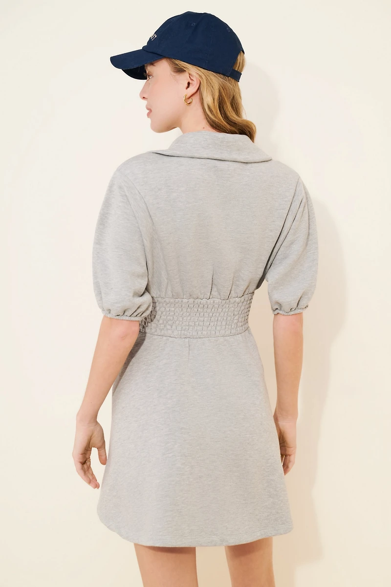 Daily Practice by Anthropologie Short Sleeve Smocked Waist Mini Dress