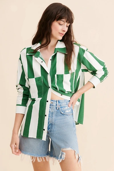 AGOLDE Stella Distressed Shorts