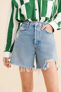 AGOLDE Stella Distressed Shorts