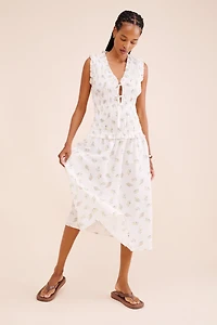 Rails Dion Floral Smocked Midi Dress