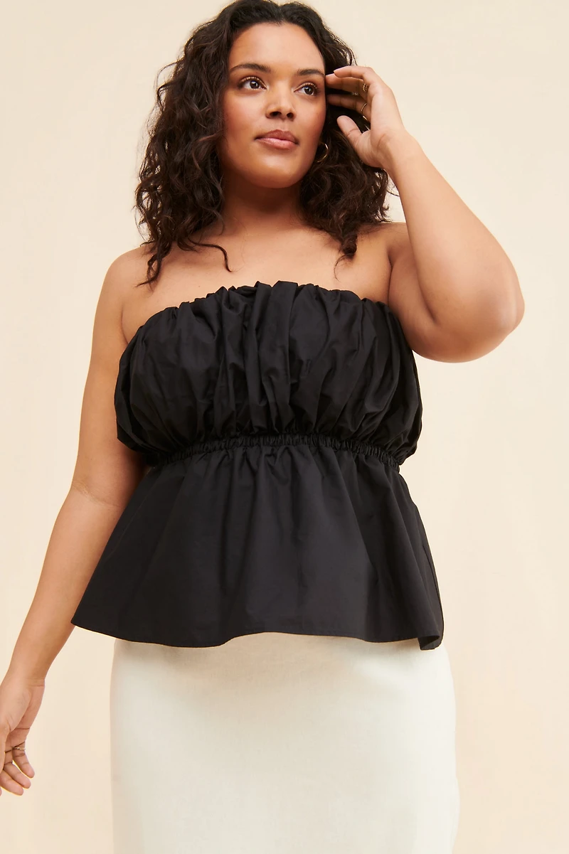Eloquii Bubble Peplum Top