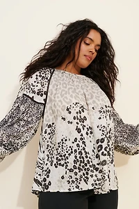 Conditions Apply Biljana Printed Top