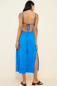 Celandine Ruched Sleeveless Midi Dress