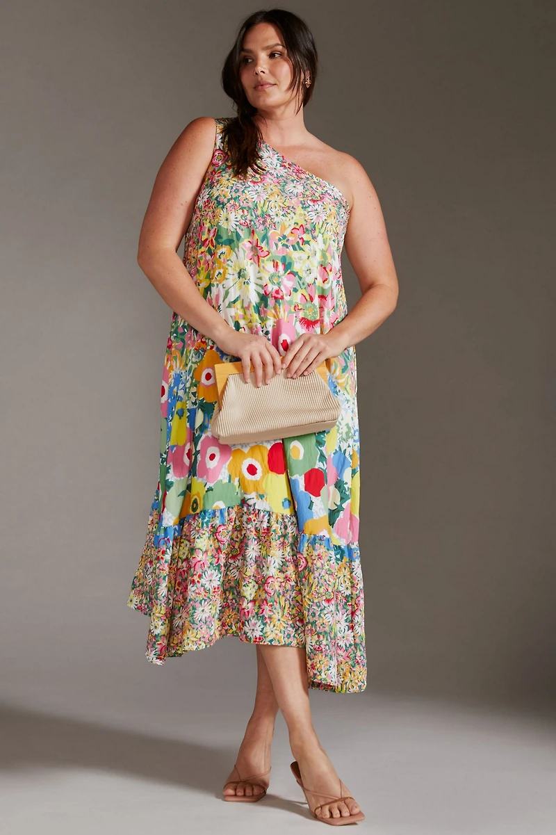 One-Shoulder Midi Dress
