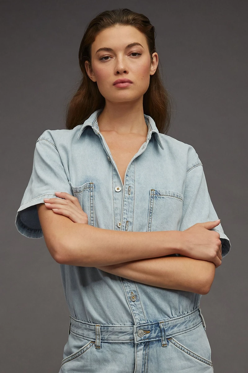 Pilcro Slouchy Denim Jumpsuit