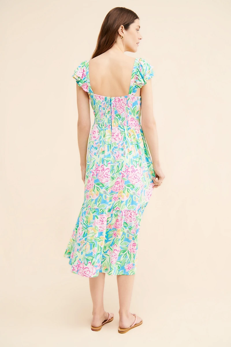 Lilly Pulitzer Bayleigh Flutter Sleeve Midi Dress
