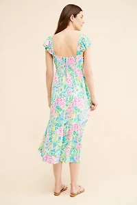 Lilly Pulitzer Bayleigh Flutter Sleeve Midi Dress