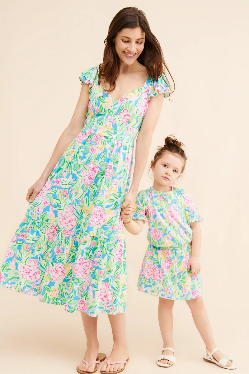 Lilly Pulitzer Bayleigh Flutter Sleeve Midi Dress