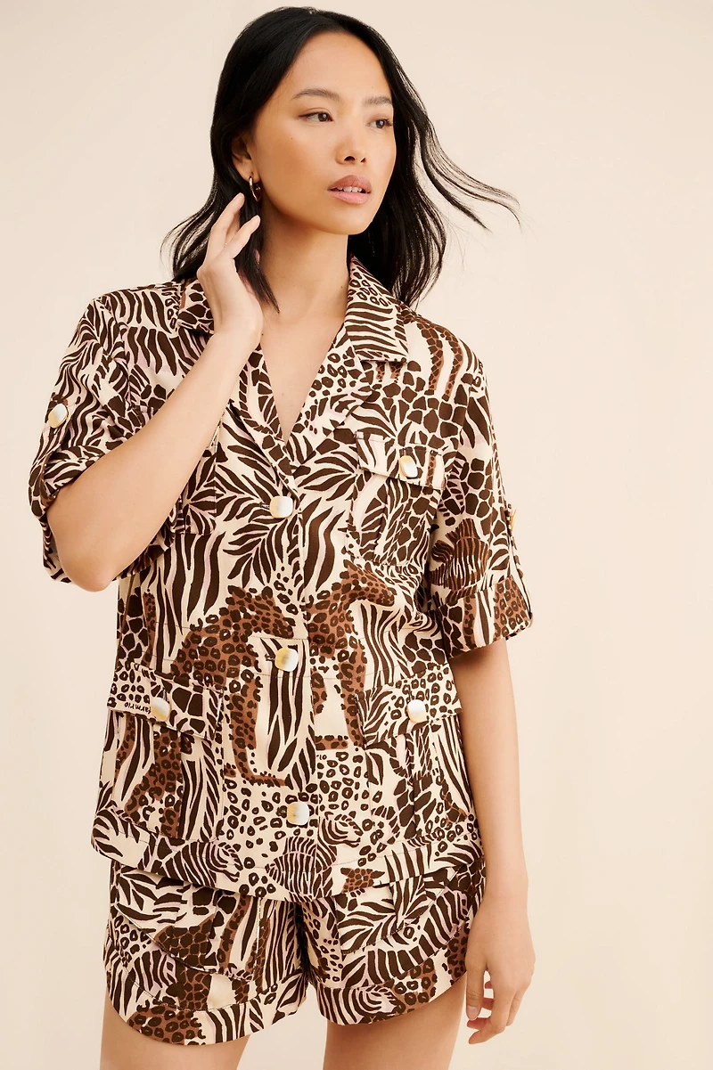 FARM Rio Safari Sand Shirt Jacket
